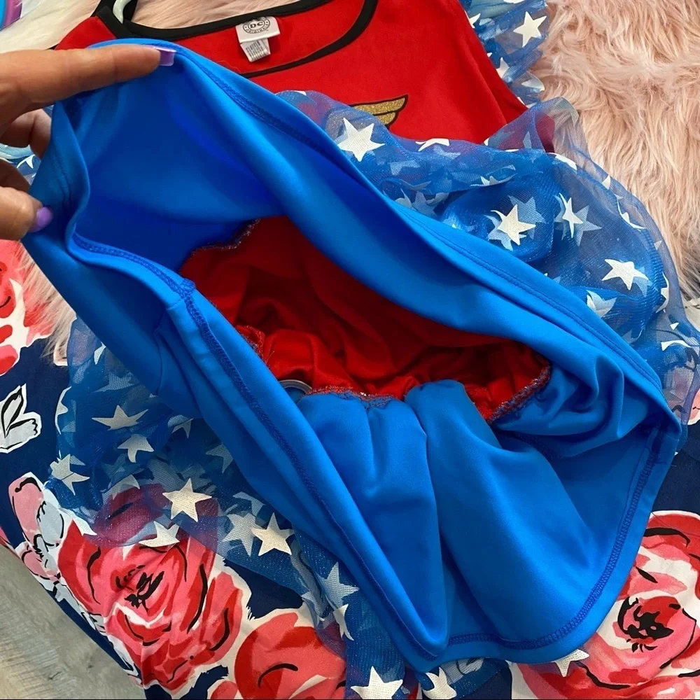 DC Comics Wonder-woman Girls Toto Costume Top